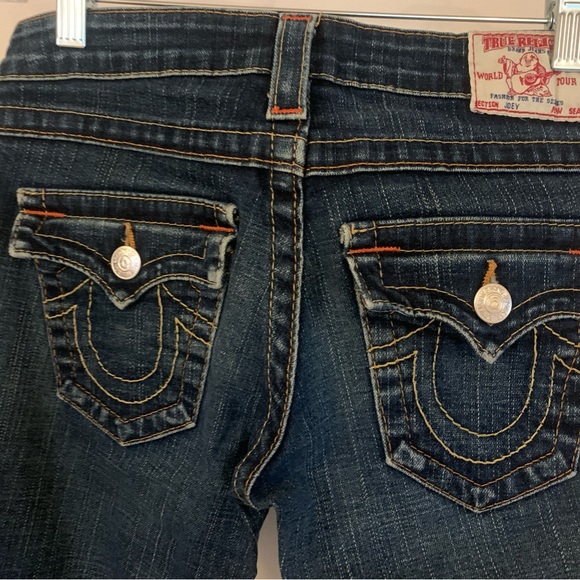 True Religion Dark Blue Denim with Red Label Size 26 - Picture 7 of 8
